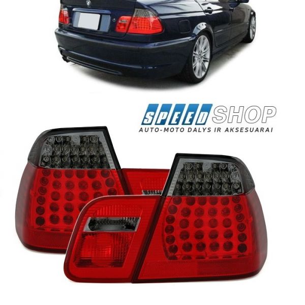 BMW 3 (E46) sedano galiniai LED žibintai